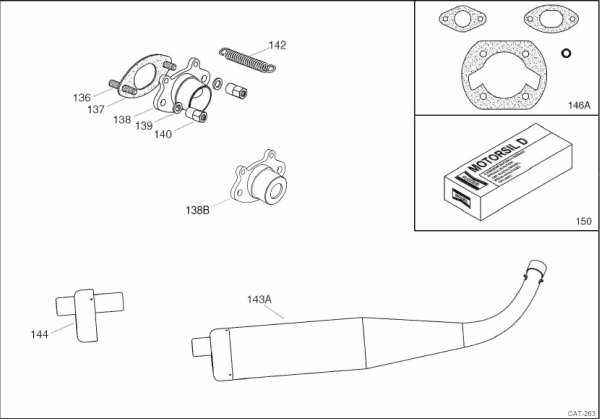 EXHAUST GROUP & GASKETS SET